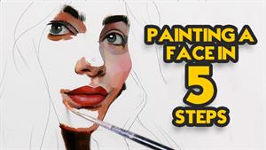 آموزش نقاشی چهره در 5 مرحله