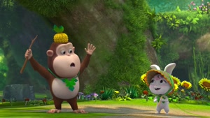 کارتون خرس های محافظ جنگل - میمون نگاه میکنه و تقلید میکنه