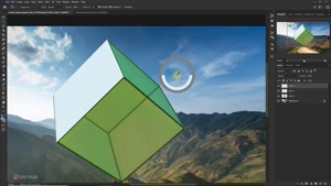 چجوری داخل یه مکعب تصویر بندازیم؟؟ Adding Cube Effect Photoshop Tutorial