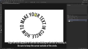 چجوری دور یه دایره متن بنویسیم؟ Type Text in Circle - Photoshop 
