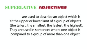 Comparative and superlative adjectives- spelling rules