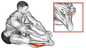 کشش پا برای از بین بردن عضلات سفت
