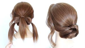 Updo آسان برای موهای کوتاه تا متوسط