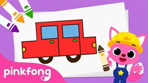 pinkfong baby shark - بیبی شارک - چگونه یک ماشین بکشیم