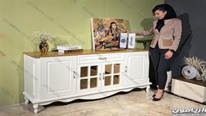 قیمت خرید جدیدترین مدل میز کنسول چوبی سفید در تهران