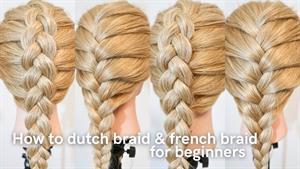 آموزش نحوه قیطان هلندی در مقابل موهای بافته فرانسوی