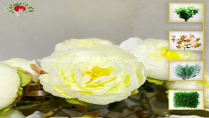 تولید بوته گل مصنوعی پیونی 10 گل کیفیت درجه یک پخش از فروشگا