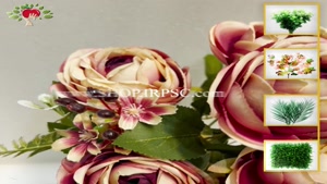 تولید بوته گل مصنوعی پیونی 7 گل 11 شاخه کیفیت درجه یک| فروشگ