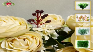 تولید بوته گل مصنوعی پیونی 7 گل 11 شاخه مدل ho212| فروشگاه م