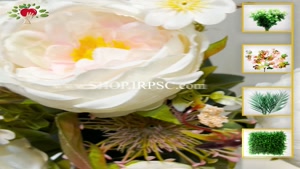 تولید گل مصنوعی پیونی 5 گل سایز گل ها درشت کدho301 | فروشگاه