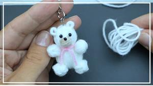 کوچکترین خرس عروسکی جاکلیدی که به راحتی ساخته می شود