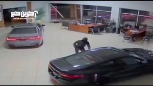 تصاویر لحظه سرقت ۳ خودروی لوکس در ۳۰ ثانیه