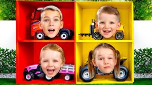خودروهای چهار رنگ | چالش ماجراجویی سرگرم کننده برای کودکان