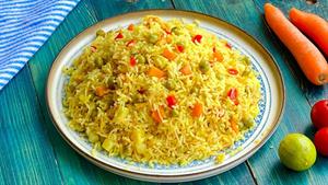 طرز تهیه رشته پلو با سبزیجات 