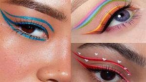آموزش آرایش چشم دخترانه / خط چشم گرافیکی 