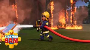 کارتون سام آتش نشان - الی با یک آتش بزرگ مبارزه می کند