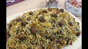 طرز تهیه کلم پلو شیرازی خوشمزه و لذیذ