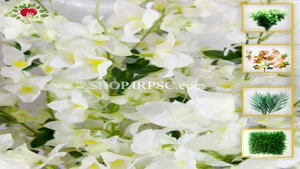 تولیدشاخه گل مصنوعی سفید رنگ درجه یک مدل گل کاغذی پخش از فرو