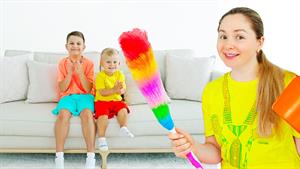 چالش سرگرم کننده نظافت منزل با والدین