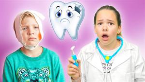 آملیا، آولینا و آکیم از داستان دندانپزشک بازدید می کنند