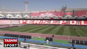چمن ورزشگاه آزادی برای بازی النصر آماده شد