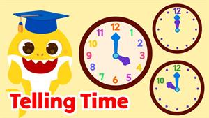 ماجراهای بچه کوسه - آموزش تشخیص زمان در ساعت