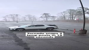 فیلم ضبط شده از طوفان شدید