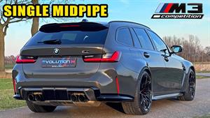 EvolutionM Single Midpipe on BMW M3 Touring G81 // REVIEW