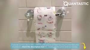 هنرنمایی شگفت انگیز با دستمال توالت !