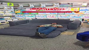 کاناپه بادی دو نفره تختخوابشو برند اینتکس