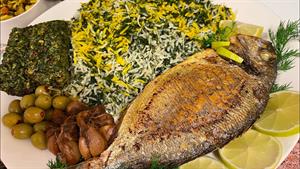 طرز تهیه سبزی پلو با ماهی مجلسی برای شب عید