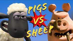 کارتون بره ناقلا - خوک در مقابل گوسفند