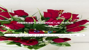 تولید بوته گل مصنوعی رز مخمل 24 گل پخش از فروشگاه ملی