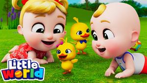 دنیای کوچک کودکان - بازی اردک کوچولو با نیکو و نینا