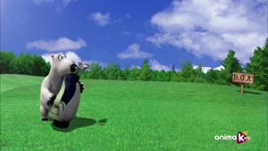 کارتون زیبای برنارد خرسه در بازی گلف