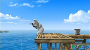 کارتون زیبای برنارد خرسه در ماهیگیری