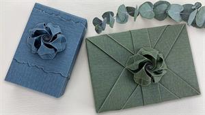 ایده های بسته بندی هدیه + آموزش گل کاغذی اوریگامی