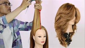 مدل موی لایه ای / آموزش کوتاه کردن مو پروانه ای