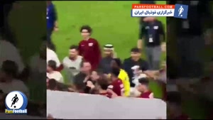 کلیپ درگیری شدید مهدی طارمی با قطری ها پس از باخت تیم ملی