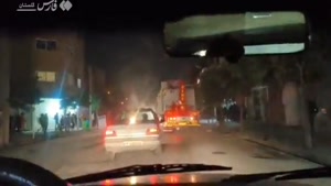 فیلم لحظه‌ اصابت نارنجک به خودروی آتش‌نشانی