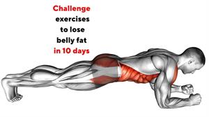 تمرینات پلانک را برای از بین بردن چربی شکم در چالش 10 روز