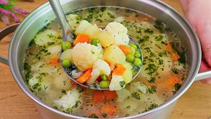 طرز تهیه سوپ سبزیجات رژیمی خوشمزه 
