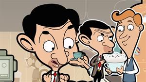 کارتون مستر بین - لوبیا قهوه را امتحان می کند