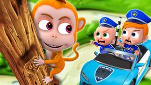 پلیس نوزاد دزد میمون شیطان را تعقیب می کند - بچه پلیس