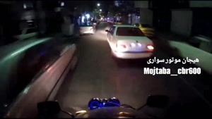 فرار موتور سنگین از دست پلیس در تهران