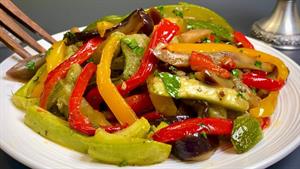 خوشمزه ترین سبزیجات پخته شده در فر