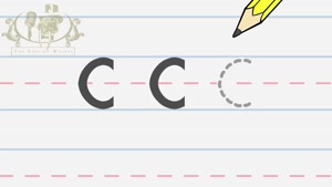 Write the letter C | Alphabet Writing lesson for children 