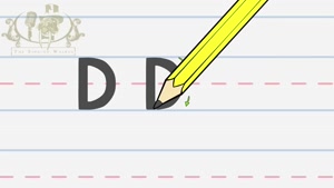 Write the letter D | Alphabet Writing lesson for children 