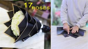 17 گل رز ترتیب دسته گل | تکنیک های بسته بندی گل 