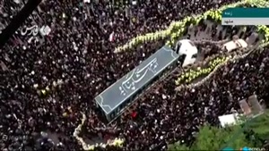 مراسم تشییع پیکر رئیس‌جمهور شهید در حرم رضوی